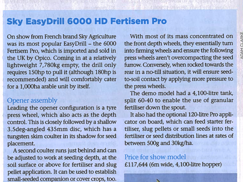 Sky EasyDrill demonstrating at Groundswell 2019